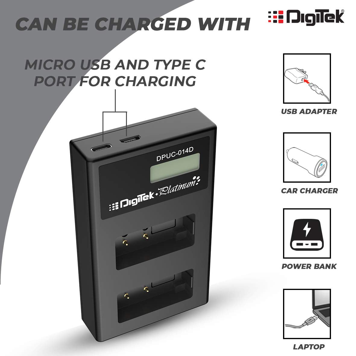 Digitek DPUC 014D (LCD MU) LPE6 for LPE6 Platinum Charger