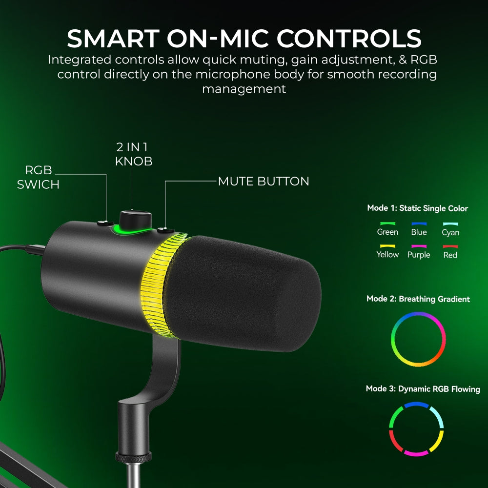 Digitek (DM 701) RGB Podcast-Gaming Microphone
