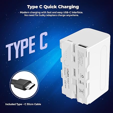 Digitek for Sony NP-F750C/ NP-F770 Type-C Camera Battery