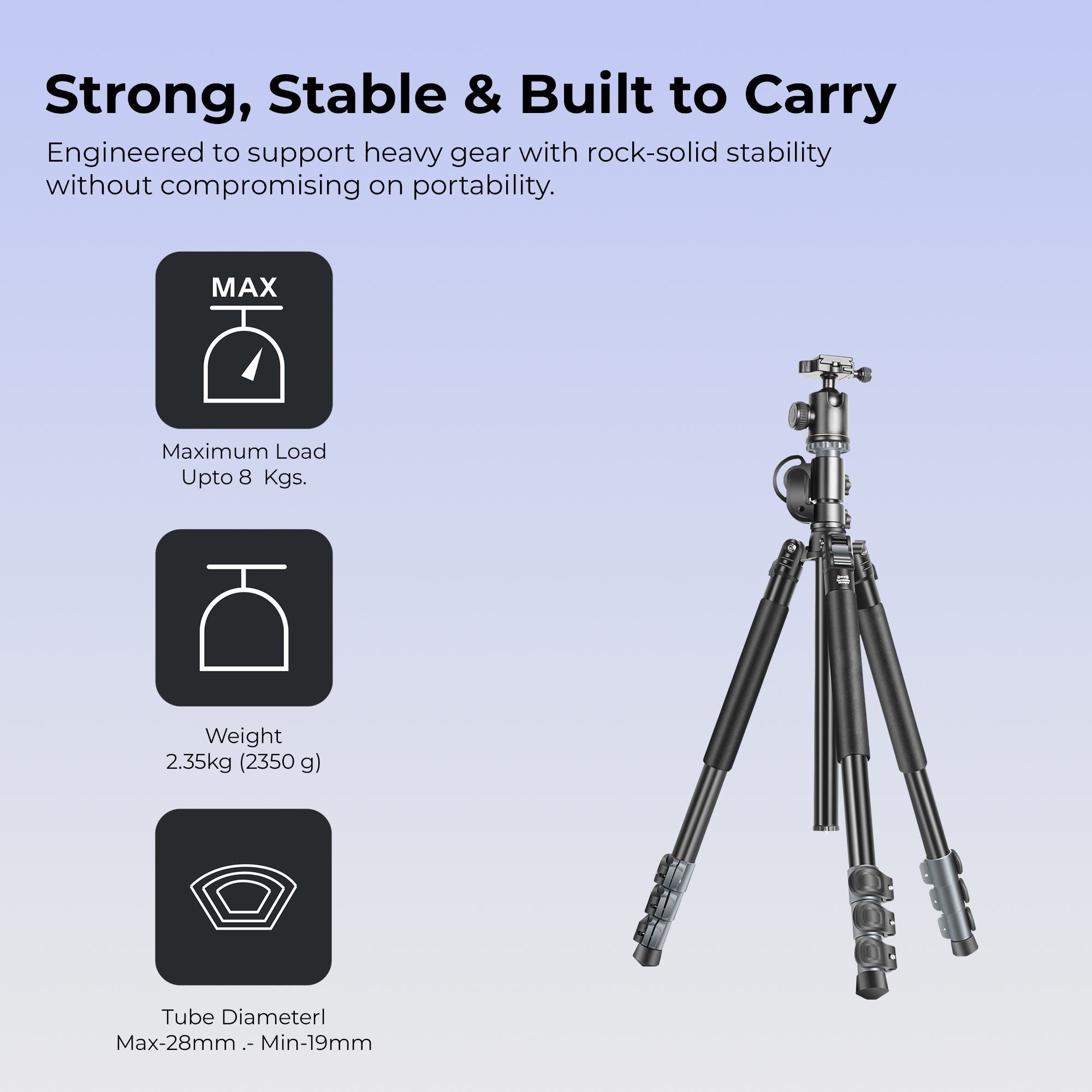 Digitek (DTR 540 BH) Heavy Duty Multi-Angle DV Tripod cum Monopod