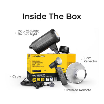 Digitek Lite (DCL-250 WBC) Combo BI Color Continuous LED Light Suitable for All Kinds of Small Production Photography / Power Saving & Environment Protection - Digitek