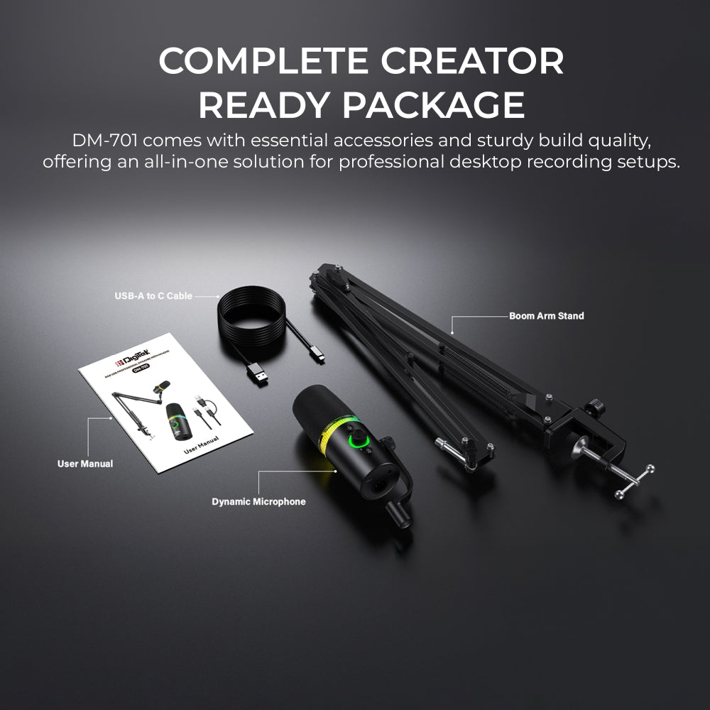 Digitek (DM 701) RGB  Podcast-Gaming Microphone