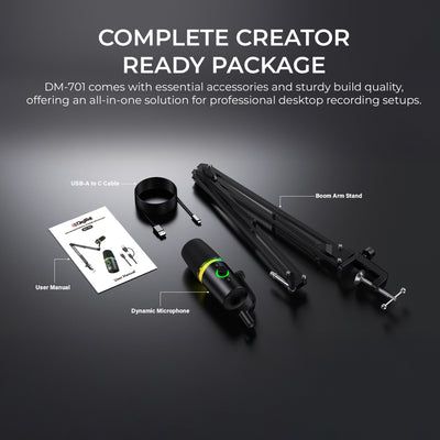 Digitek (DM 701) RGB  Podcast-Gaming Microphone