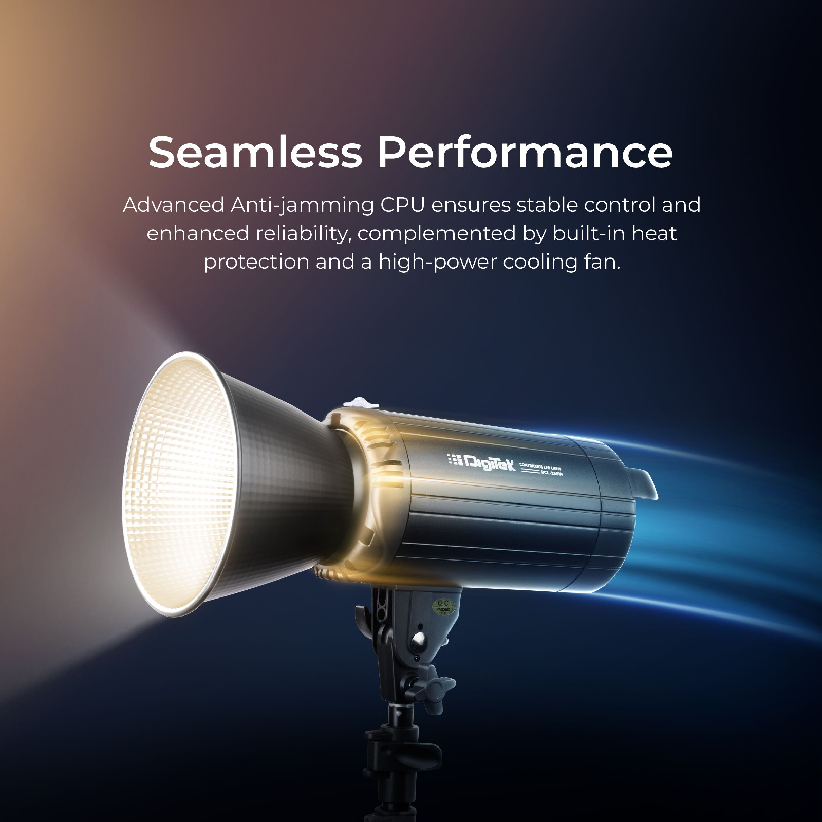 Digitek Lite (DCL-250 WBC) Combo BI Color Continuous LED Light Suitable for All Kinds of Small Production Photography / Power Saving & Environment Protection - Digitek