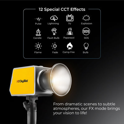 Digitek (DCL-100 WBC) 100W Bi-Color Continuous LED Light
