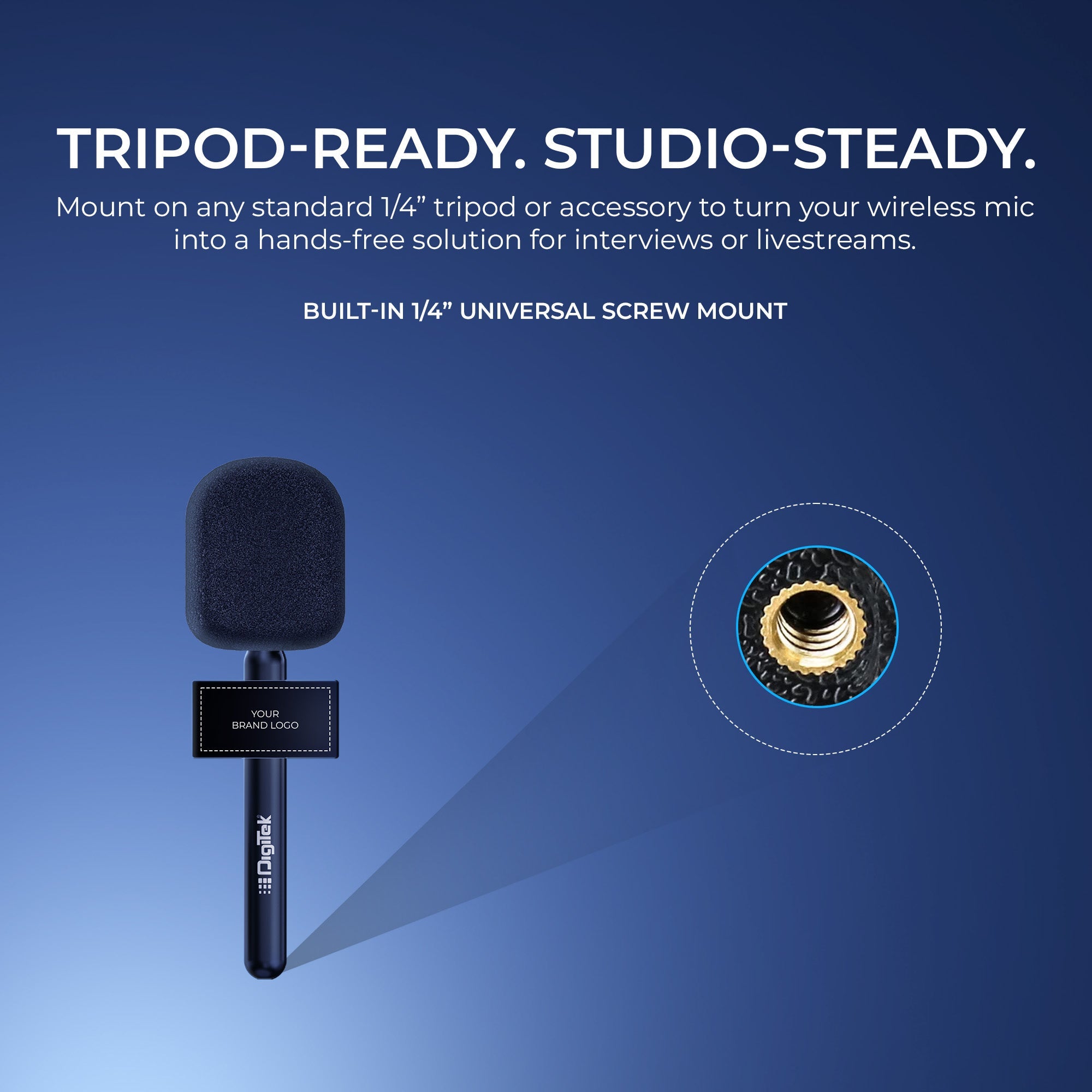 Digitek (DHMA-102) Handheld Interview Mic Adapter