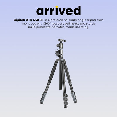 Digitek (DTR 540 BH) Heavy Duty Multi-Angle DV Tripod cum Monopod