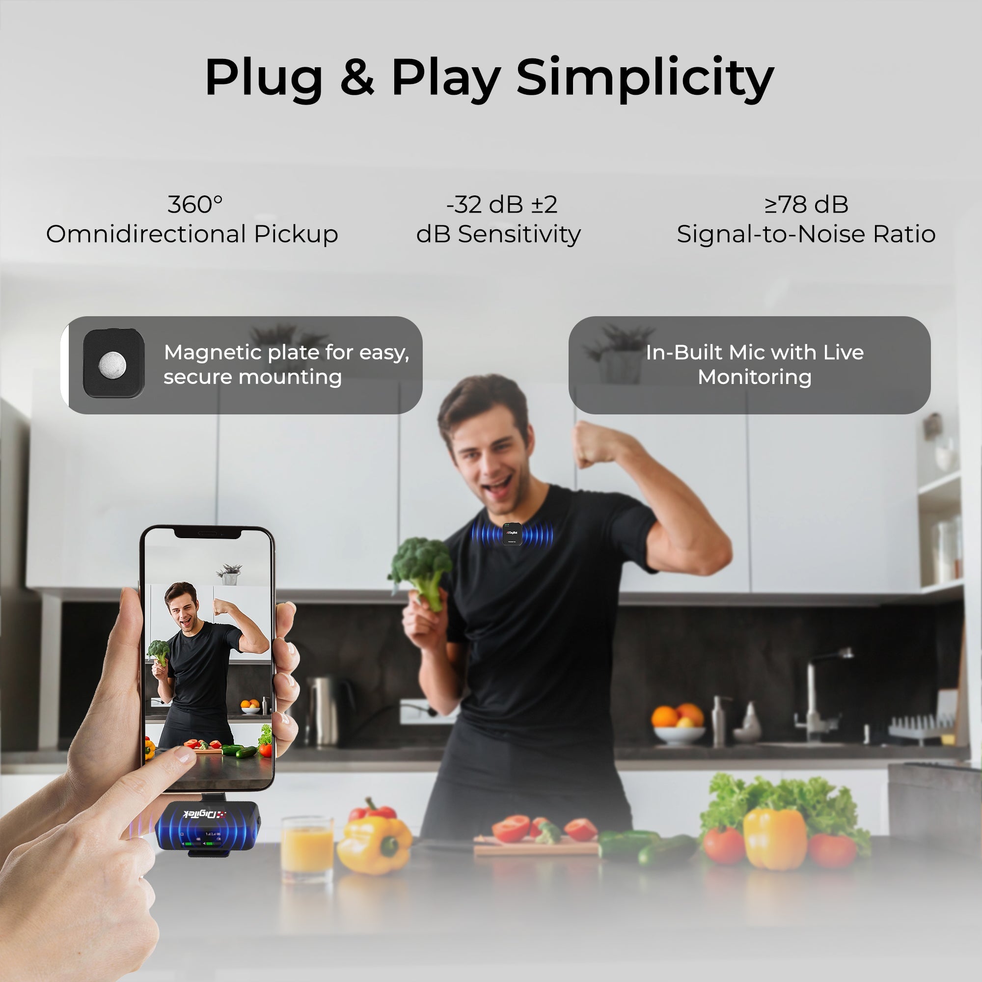 Digitek (DWM 101 Mini) 2-in-1 Wireless Microphone