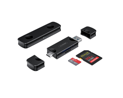 Digitek (DCR-007) USB-A 3.0 & Type C Multi-Card Reader