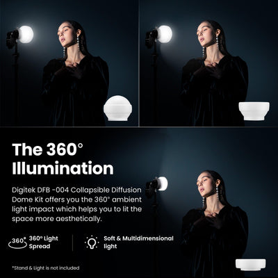 Digitek (DFB 004) Professional Collapsible Diffusion Dome Kit-DFB 004 - Digitek
