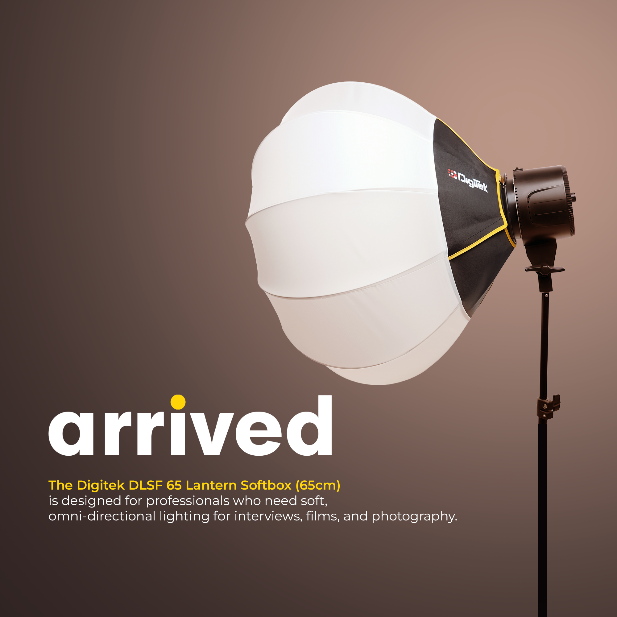 Digitek (DLSF 65) Rounded Lantern Softbox with Bowens Mount 65cm